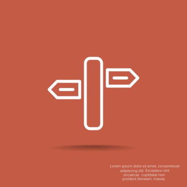 Yol işaretçi web simgesi