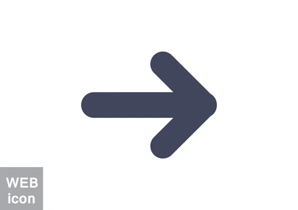 Pfeil zeigt rechts Symbol — Stockvektor