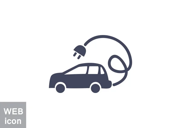 Elektrické auto web ikony — Stockový vektor