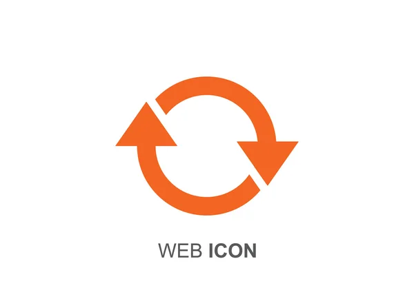 Cirkel met pijlen web pictogram — Stockvector