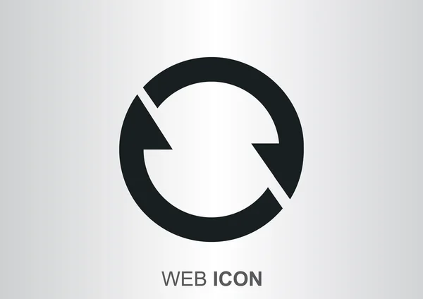 Koło ikoną strzałki sieci web — Wektor stockowy