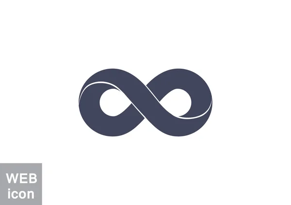 Infinity symboolpictogram web — Stockvector