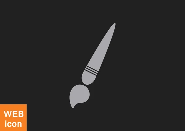 Szczotka prosty tkanina ikona, profil ilustracja wektorowa — Wektor stockowy