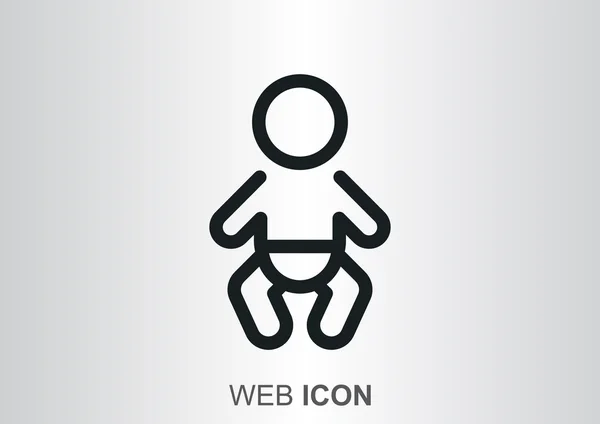 สัญลักษณ์เด็กทารก — ภาพเวกเตอร์สต็อก