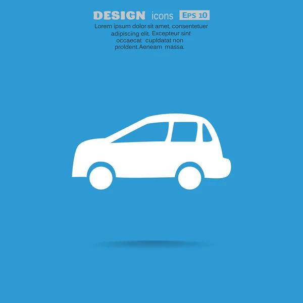 简单的汽车 web 图标 — 图库矢量图片