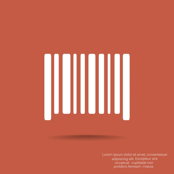 Απλή barcode εικονίδιο web — Διανυσματικό Αρχείο