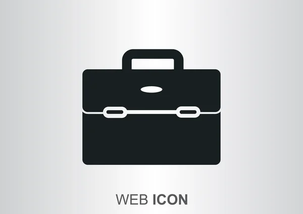 Bolsa de negocios para documentos icono web — Vector de stock