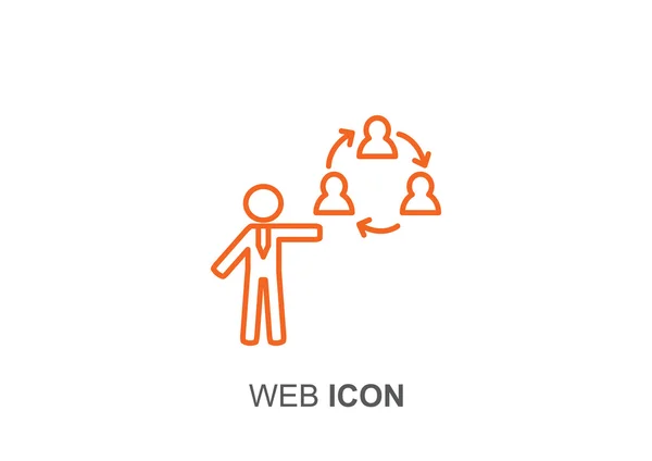 Símbolo de comunicação ícone web — Vetor de Stock