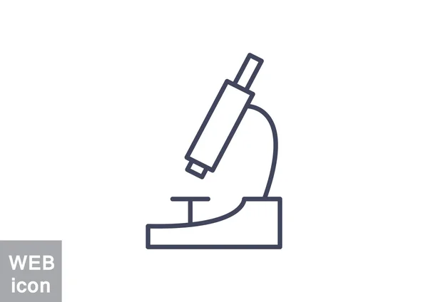 Mikroskop jednoduchý web ikony — Stockový vektor
