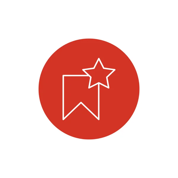 Icona web etichetta Star — Vettoriale Stock