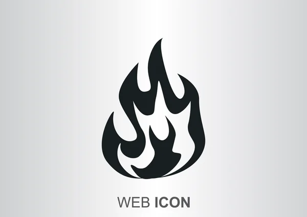 Fire flames web icon — Stock Vector