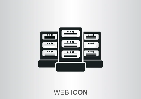 Servidores de datos icono web — Archivo Imágenes Vectoriales