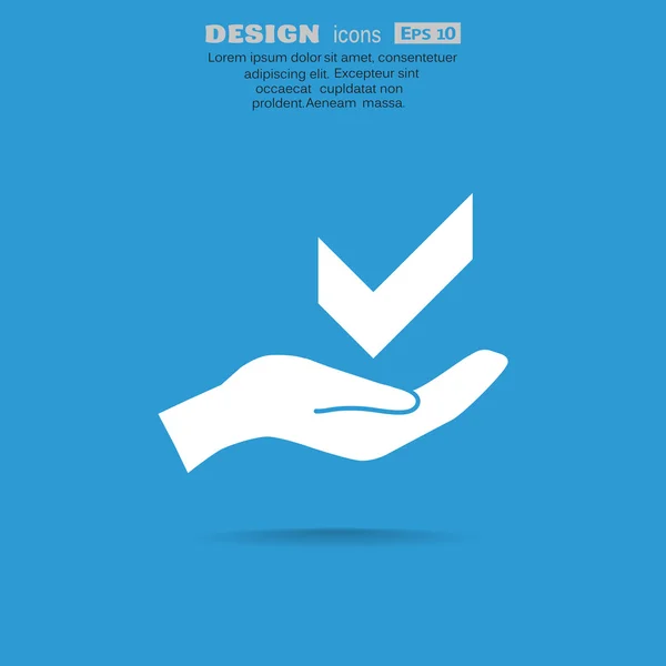 Σύμβολο της υποδιαίρεσης στο χέρι εικονίδιο web — Διανυσματικό Αρχείο