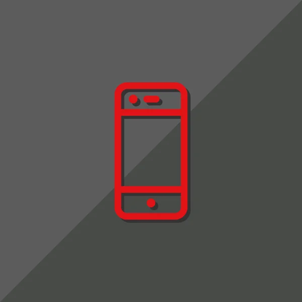 Jednoduchý smartphone s prázdnou obrazovkou — Stockový vektor