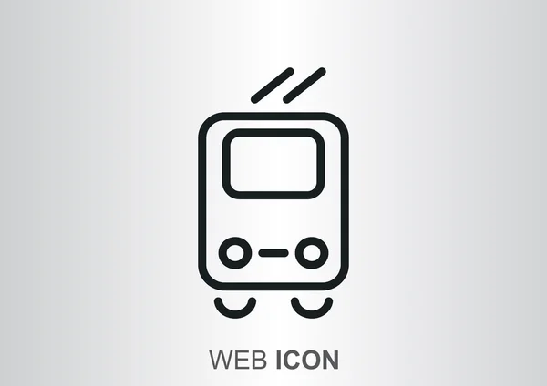 Icono web del tranvía — Archivo Imágenes Vectoriales