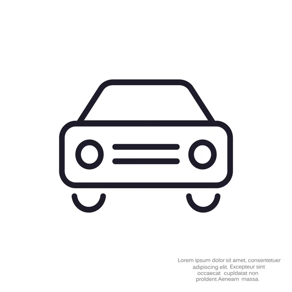 Icono web de coche simple — Archivo Imágenes Vectoriales