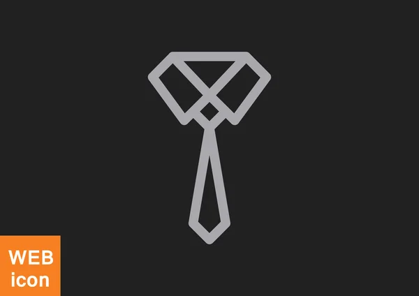 Knuten slips enkel spindelväv ikonen — Stock vektor
