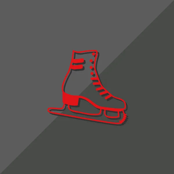 Patines icono web — Vector de stock