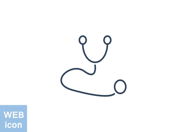 Simple stethoscope web icon — Stock Vector