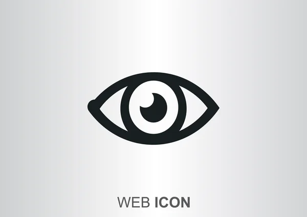Oglądanie oko tkanina ikona — Wektor stockowy