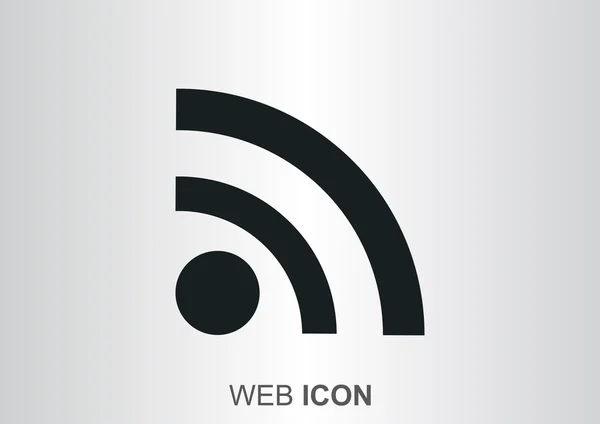 Icône web ondes sans fil — Image vectorielle