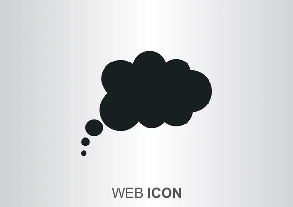 Хмарна бульбашка проста веб-іконка — стоковий вектор
