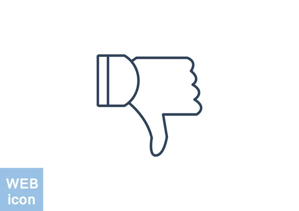 Thumb down gesture icon — Stock Vector