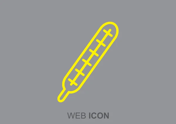 Web-Symbol für medizinisches Thermometer — Stockvektor