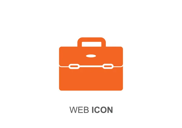Бизнес-сумка для документов веб-значок — стоковый вектор