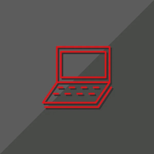 Semplice icona web portatile — Vettoriale Stock