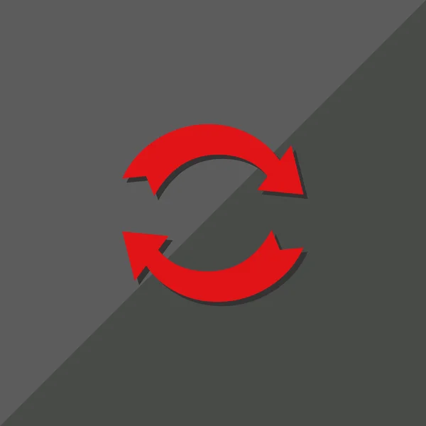 Rotatie pijlen in cirkel — Stockvector