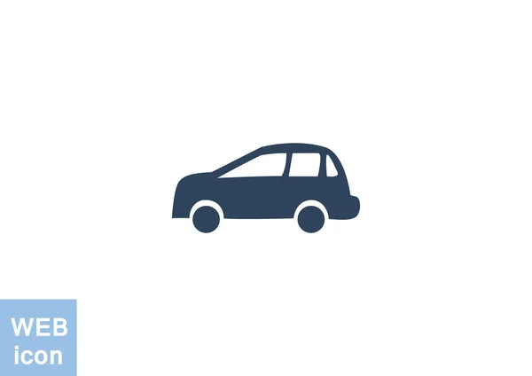 Icono web de coche simple — Vector de stock