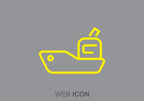 Einfaches Websymbol für Schlepper — Stockvektor
