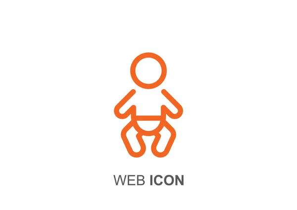 สัญลักษณ์เด็กทารก — ภาพเวกเตอร์สต็อก