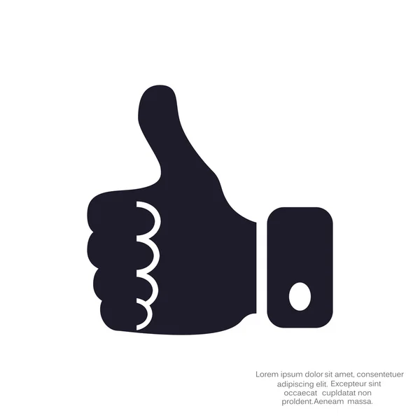 Thumb up web icon — Stock Vector