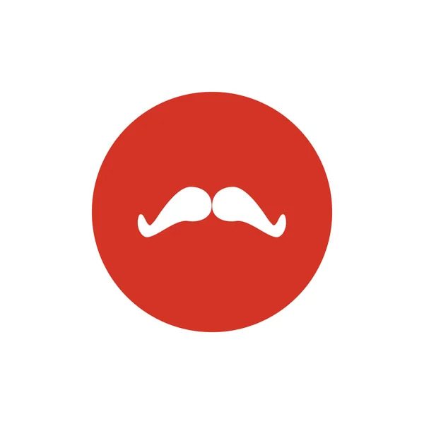 Icono web de bigote — Vector de stock