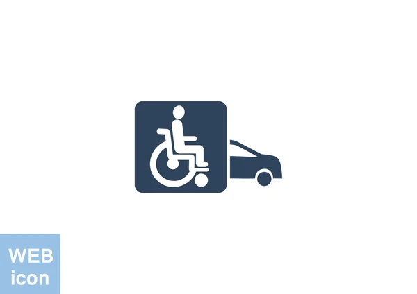 Disabled in car icon — Stock Vector