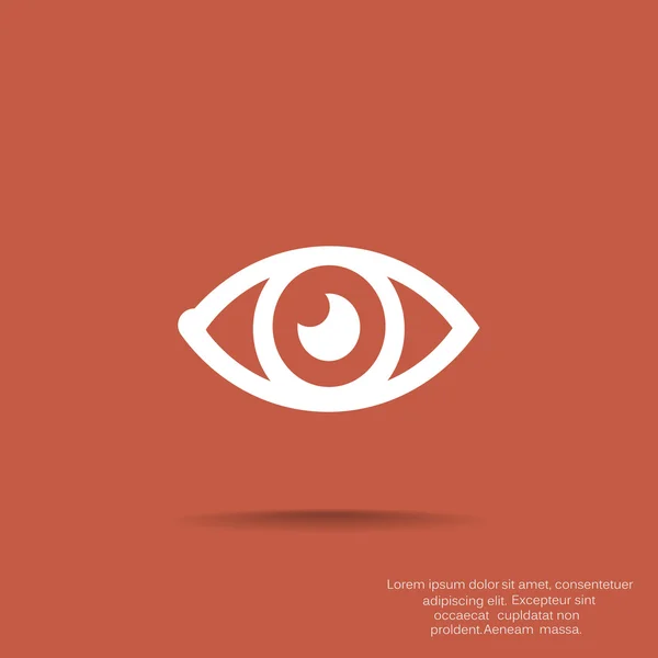 Viendo el icono web del ojo — Vector de stock