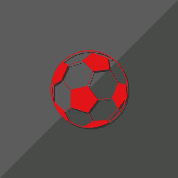 Ilustración web pelota de fútbol — Vector de stock