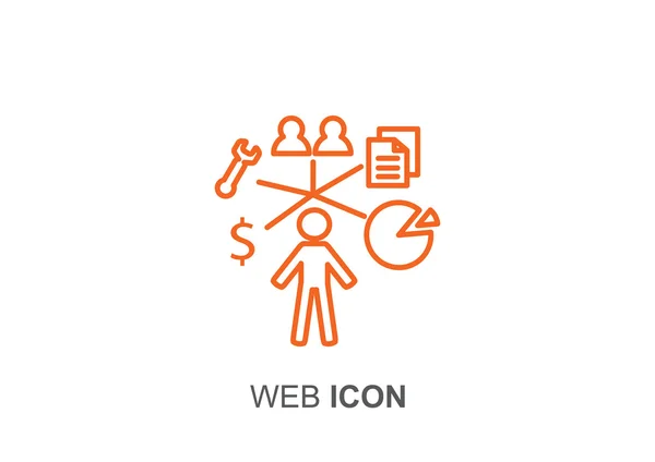 Conjunto de iconos web simples de negocios — Archivo Imágenes Vectoriales
