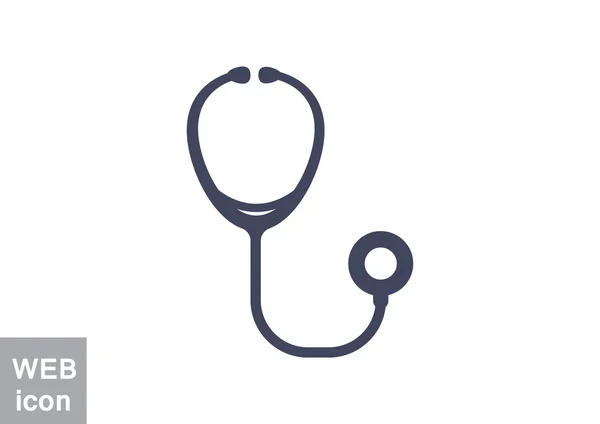 Stethoscope simple web icon — Stock Vector