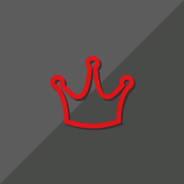 Kroon pictogram, VIP-concept — Stockvector