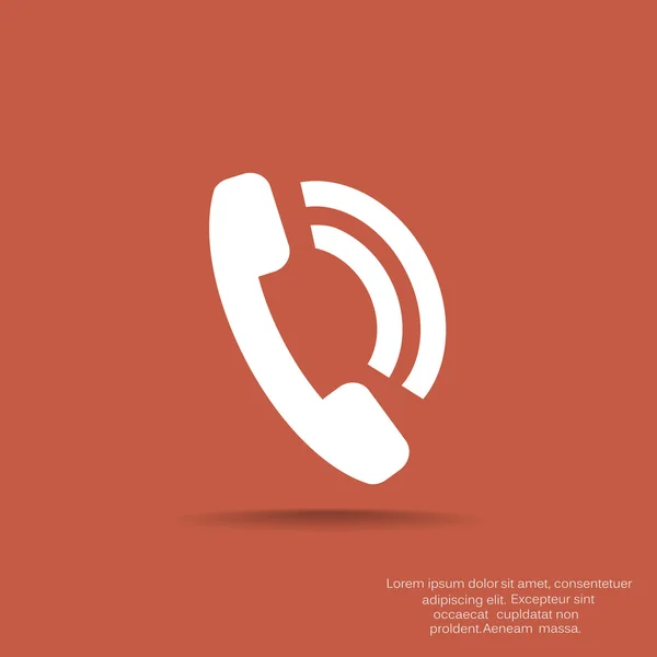 Web telefoonpictogram — Stockvector