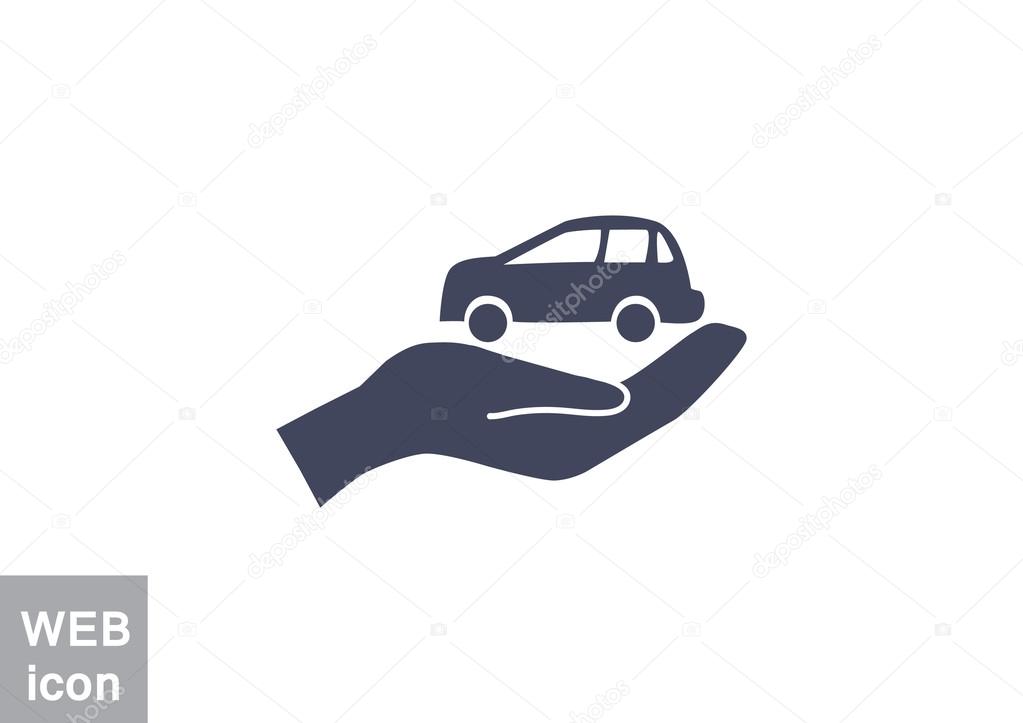 Car protection concept icon