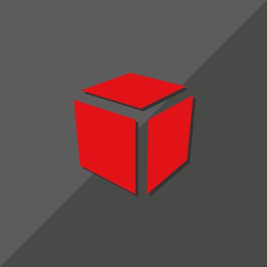 Basit küp web simgesi