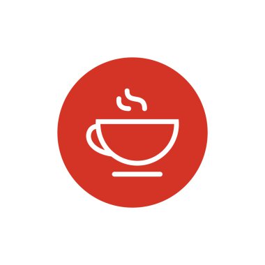 Fincan sıcak bir içecek web simgesi