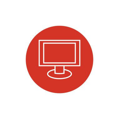 Boş monitör ekran web simgesi