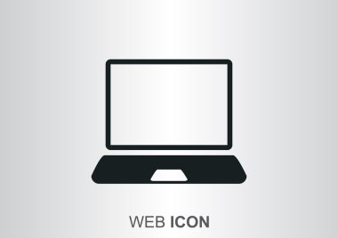 Basit dizüstü web simgesi
