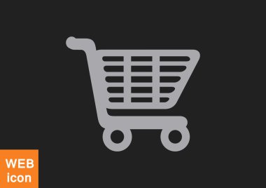 Alışveriş sepeti basit web simgesi