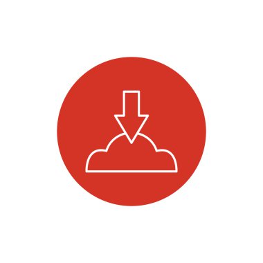 Bulut dosya download simgesi